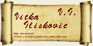 Vitka Ilišković vizit kartica